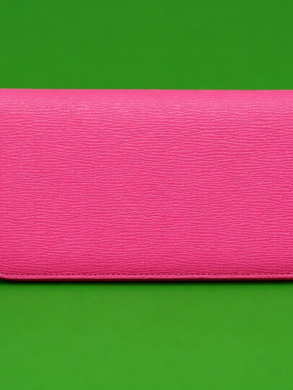 & Other Stories Hot Pink Leather Wallet